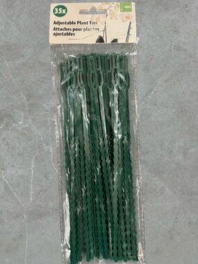$4 Add-on | Weather Resistant Green Adjustable Plant Ties Pack